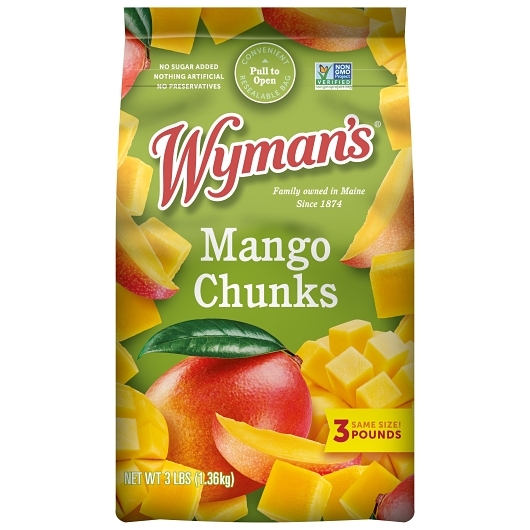 Wyman's Mango Chunks, 3 Pound -- 6 Per Case