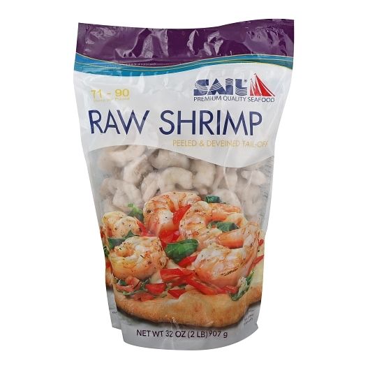 Sail Raw Peeled and Deveined White Shrimp Case FoodServiceDirect
