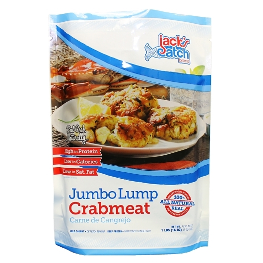 Jacks Catch Jumbo Lump Swimming Crab Meat, 1 Pound 8 per case