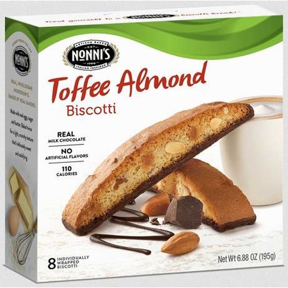 Nonni's Toffee Almond Biscotti, 6.88 Ounce -- 6 Per Case