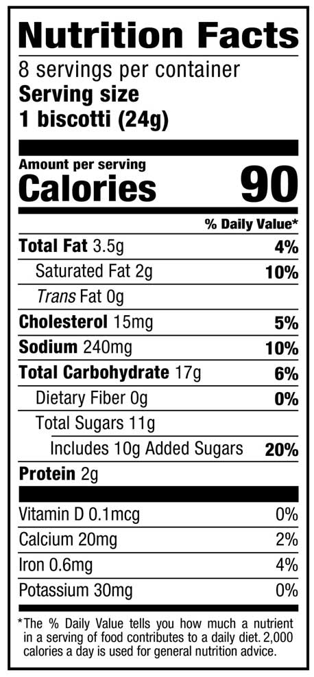 Nonni's Salted Caramel Biscotti Cookie, 6.72 Ounce -- 6 Per Case