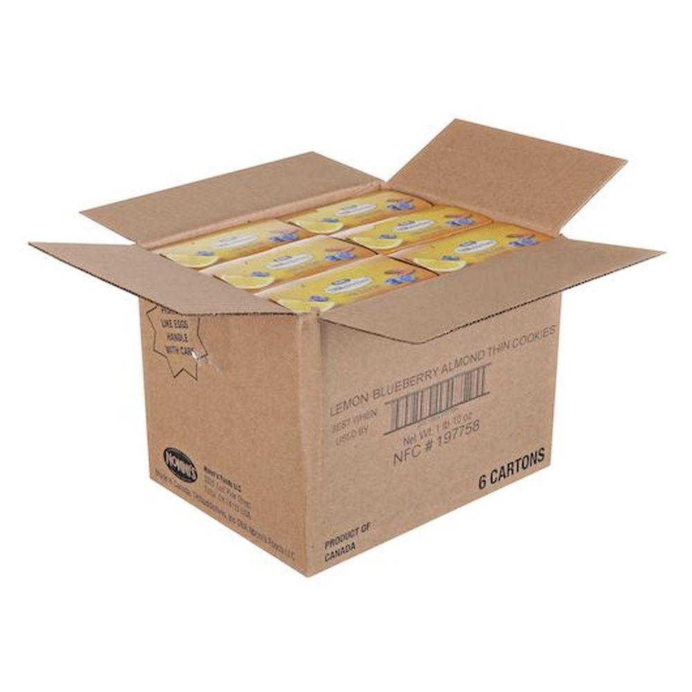 Thinaddictives Lemon Blueberry Almond Thin Cookie, 4.4 Ounce -- 6 Per Case