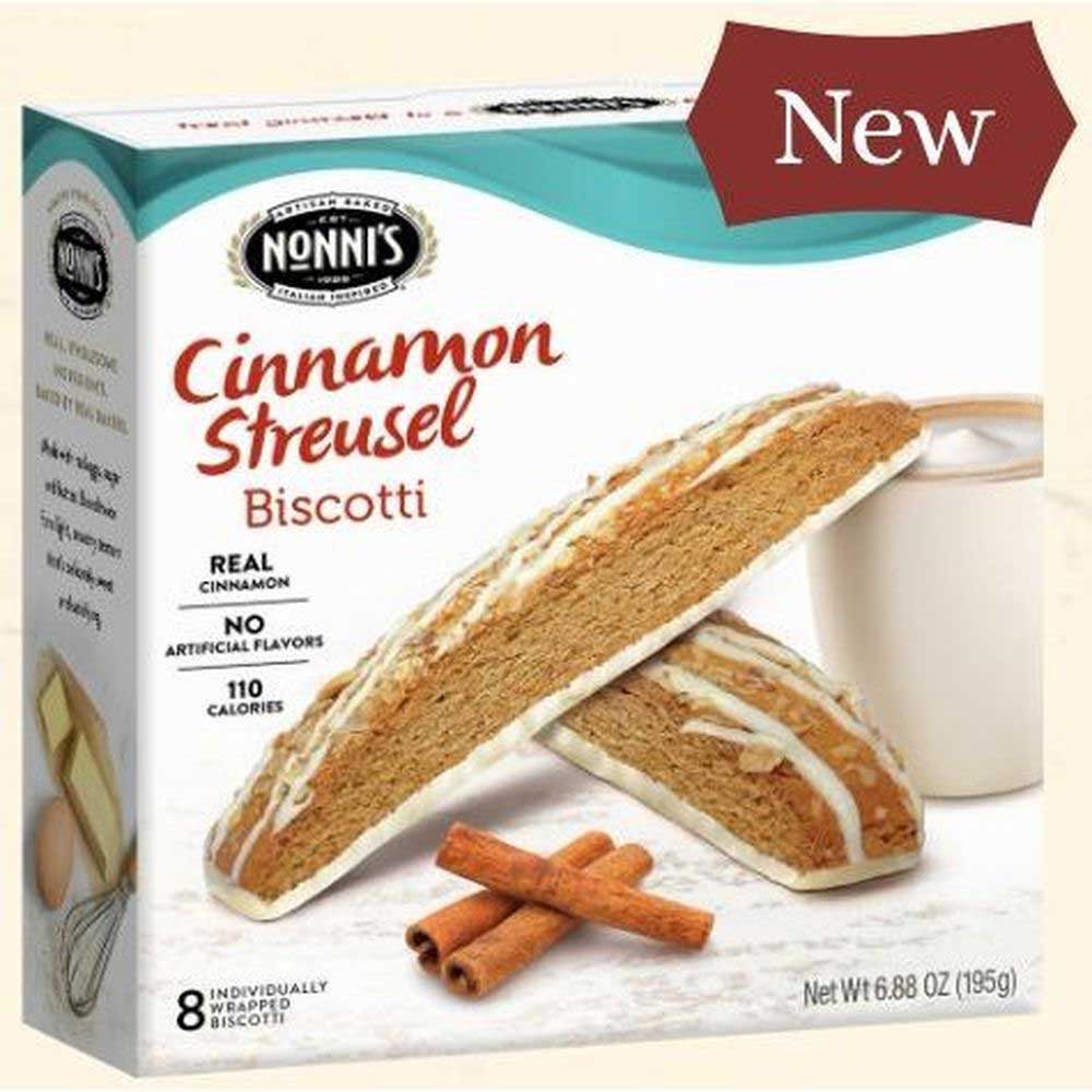 Nonni's Cinnamon Streusel Biscotti, 6.88 Ounce -- 6 Per Case