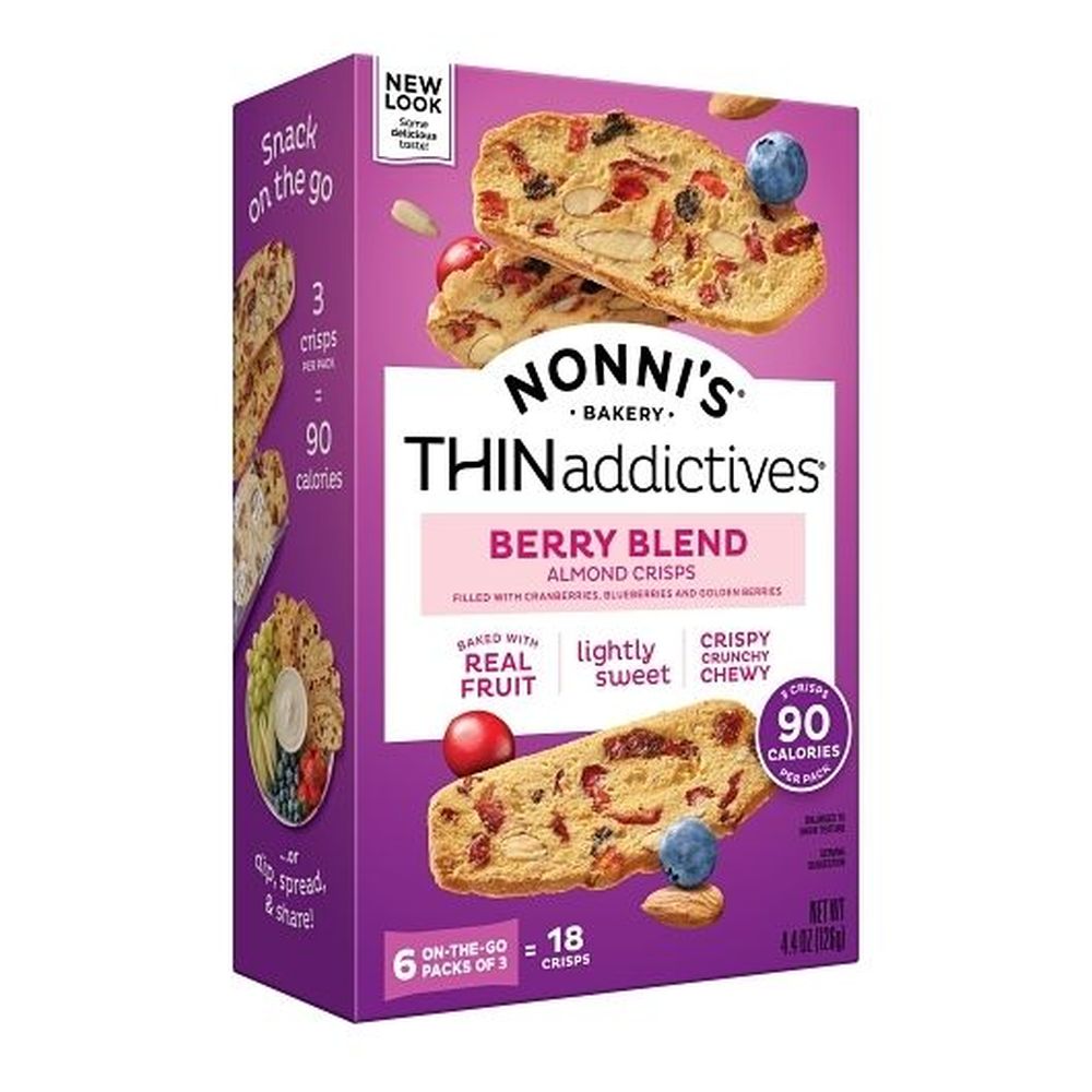 Thinaddictives Berry Blend Almond Thins, 4.4 Ounce -- 6 Per Case