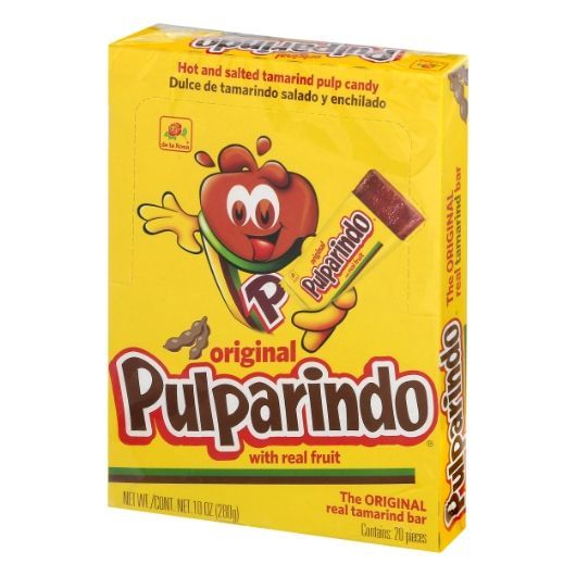 De La Rosa Regular Pulparindo With Real Fruit Bar, Display -- 320 Per Case