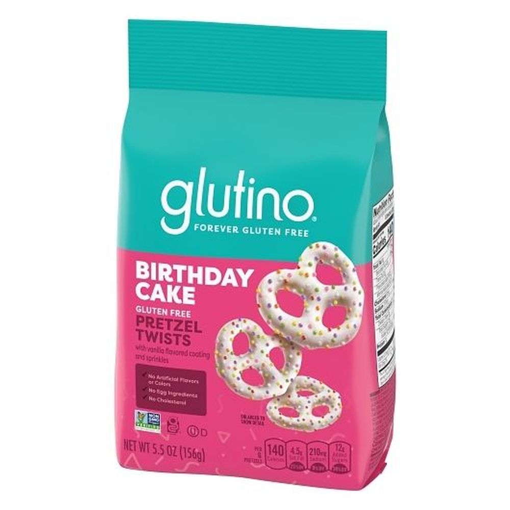 Glutino Birthday Cake Pretzel Twists, 5.5 Ounce - 6 per case