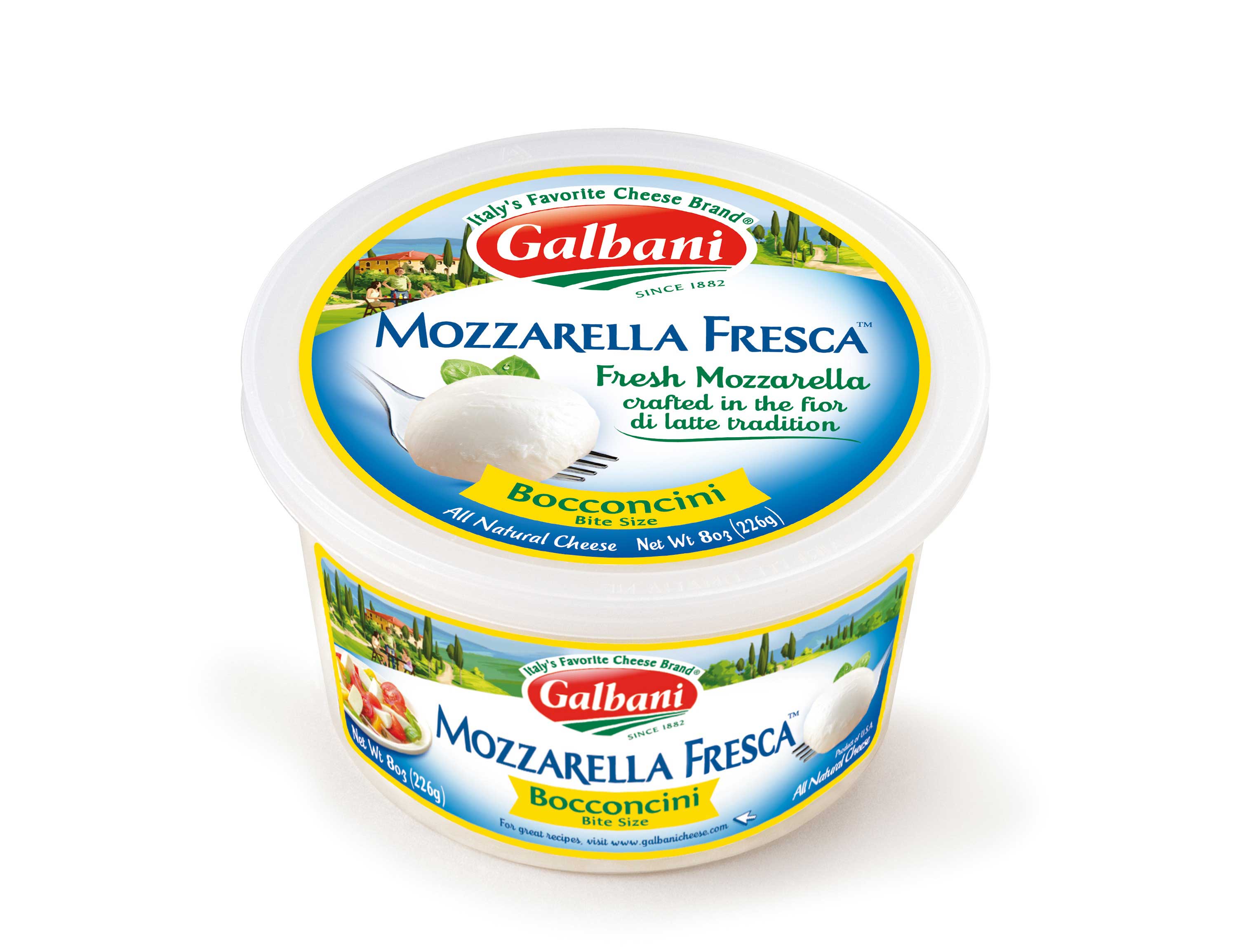 Galbani Bocconcini Fresh Mozzarella Fresca, 8 Ounce -- 6 per case.