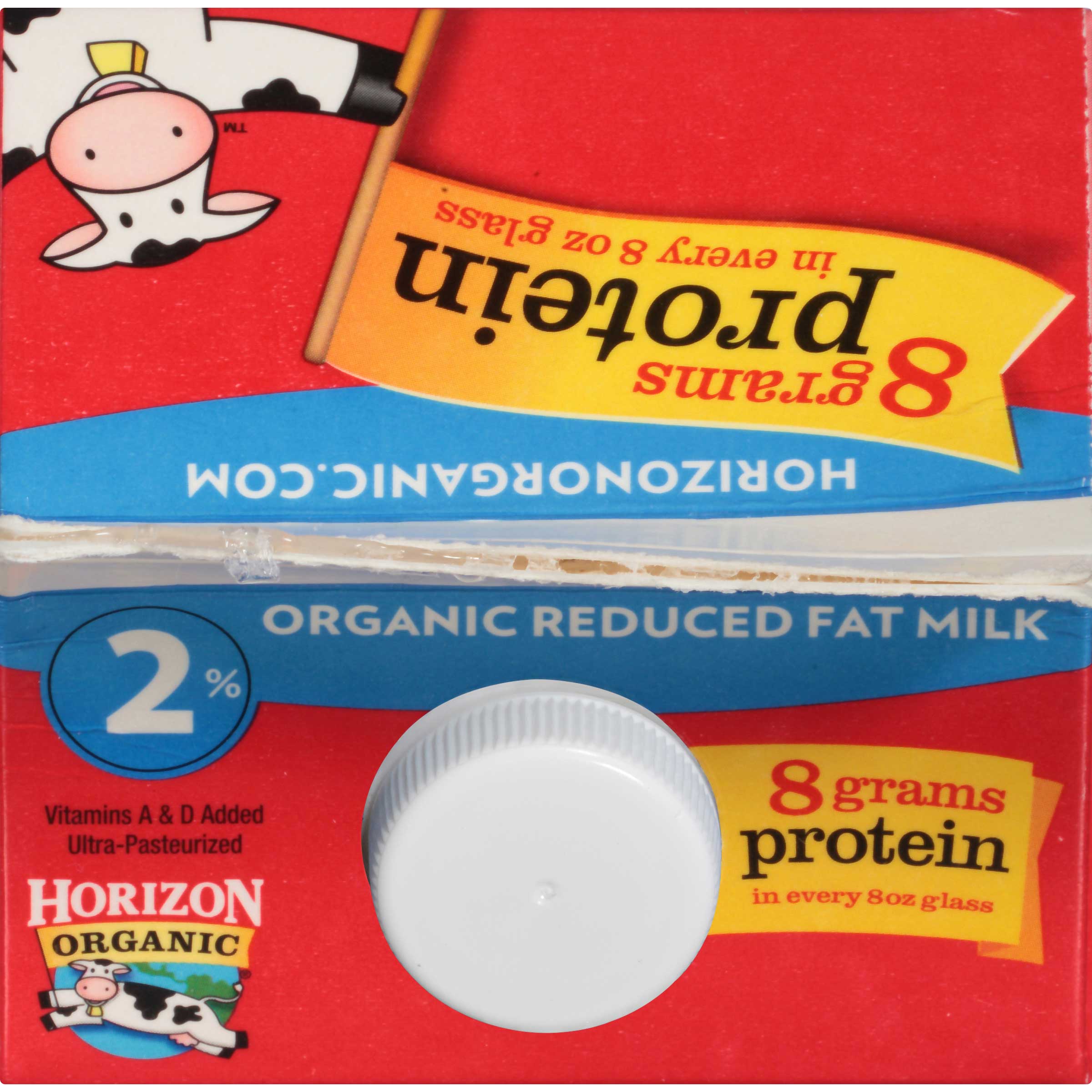 Horizon Organic 2 Percent Reduced Fat Milk, 64 Ounce -- 6 per case.