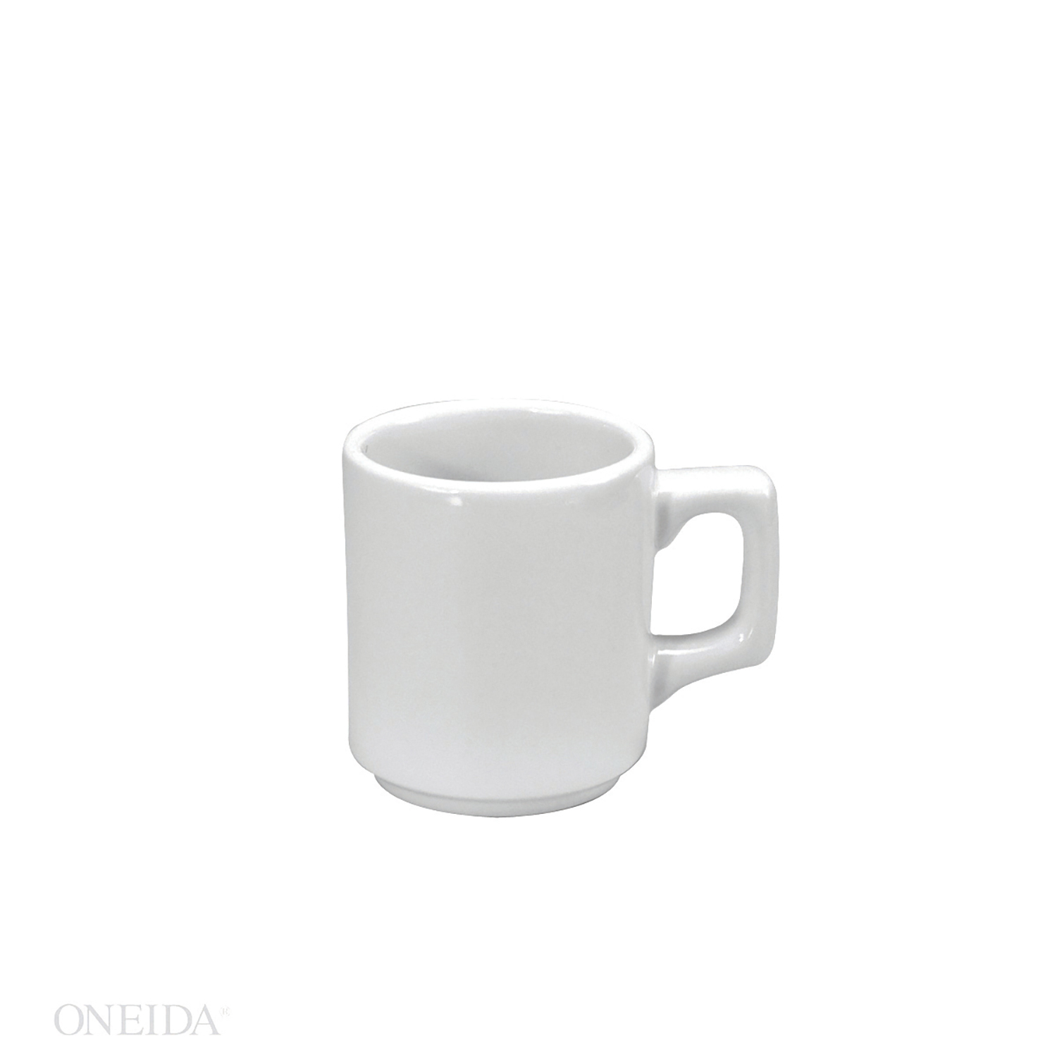 Oneida Buffalo Cream White Rolled Edge Undecorated Park Mug, 8 Ounce -- 36 Per Case