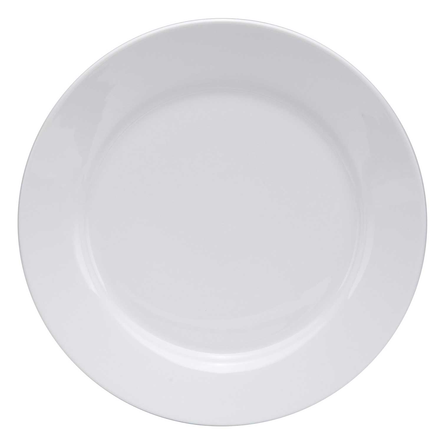 Oneida Buffalo Bright White Ware Rolled Edge Undecorated Plate, 11 Inch -- 12 Per Case