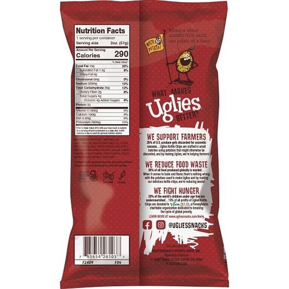Uglies Bar B Que Kettle Chips, 2 Ounce -- 24 Per Case