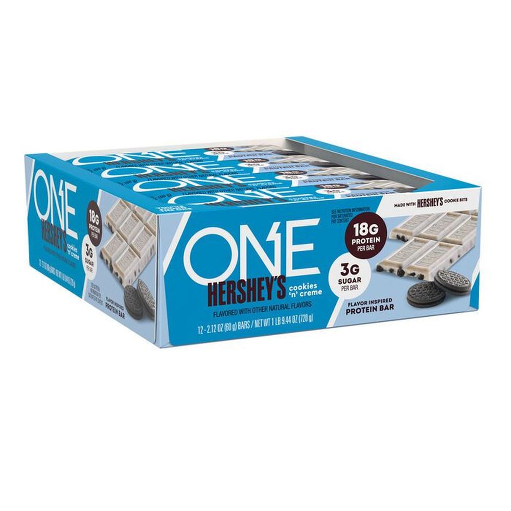 One Hershey Cookies and Creme Protein Bar, 2.12 Ounce -- 72 per case