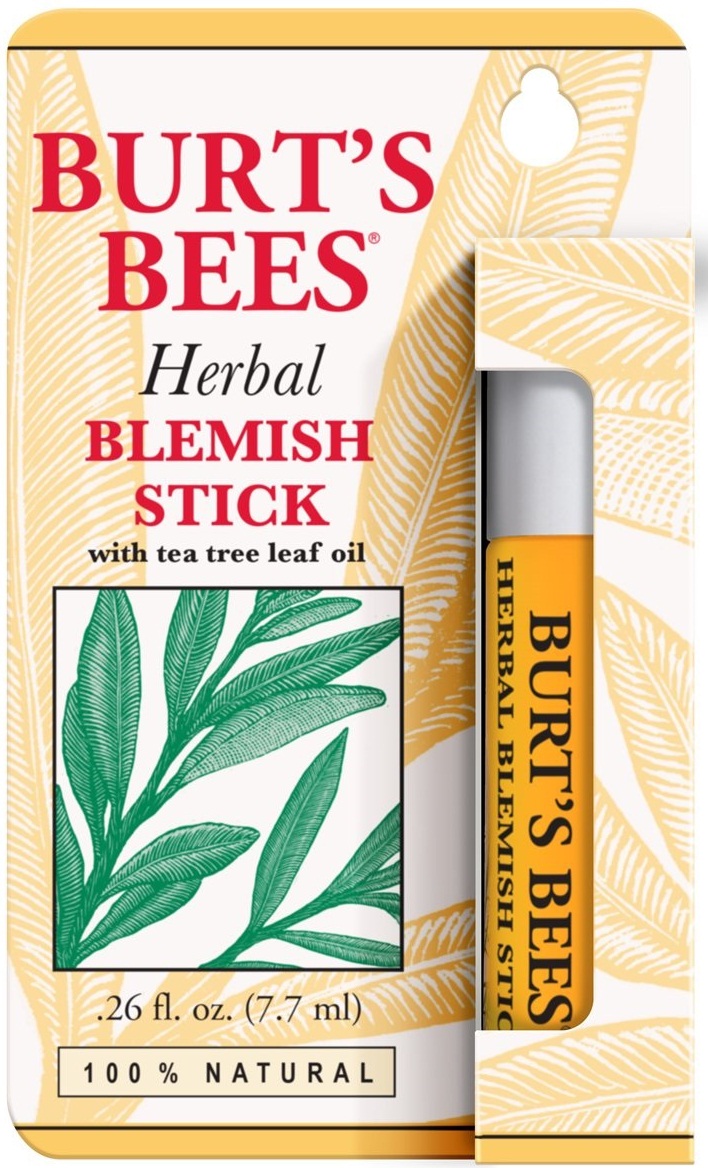 Burt's Bees Tea Tree And Juniper Oil Herbal Blemish Stick, 0.26 Ounce -- 16 Per Case