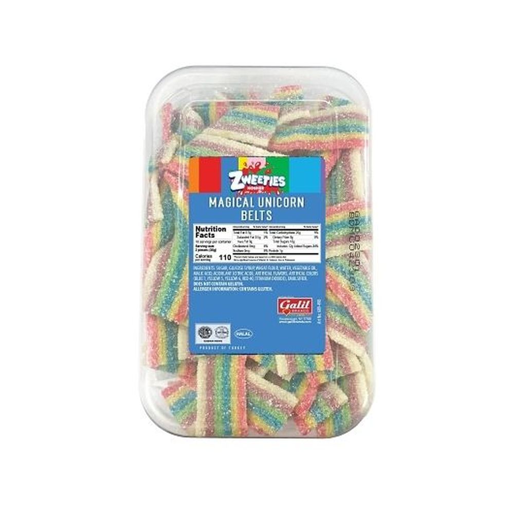 Zweet Unicorn Kiss Sour Belts, 10 Ounce - 24 Per Case