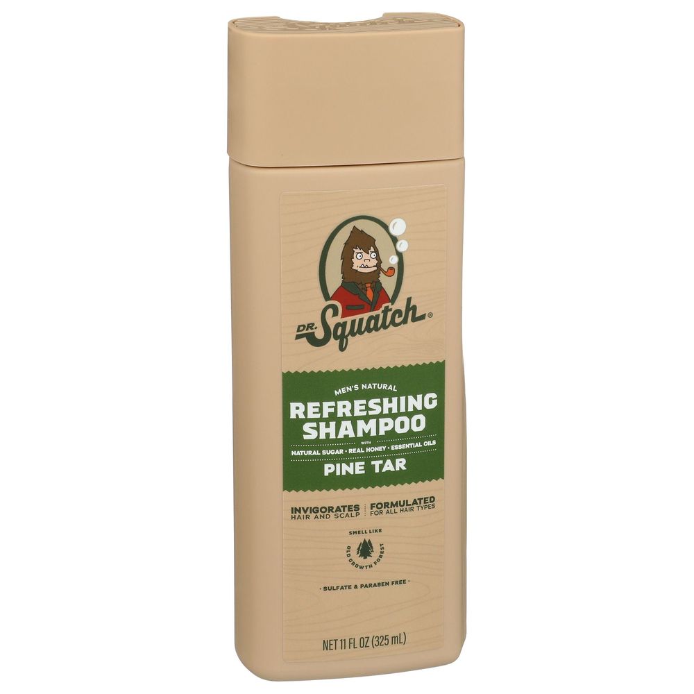 Dr Squatch Pine Tar Mens Natural Refreshing Shampoo, 11 Fluid Ounce