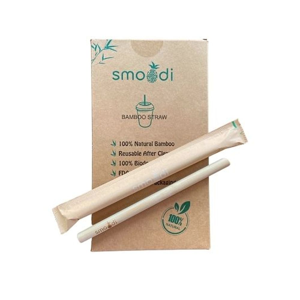 Smoodi Wrapped Bamboo Straw -- 960 Per Case