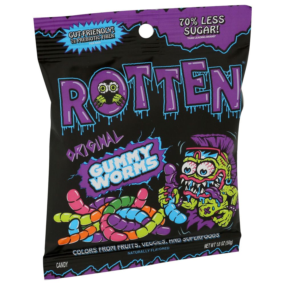 Rotten Original Gummy Worms, 1.8 Ounce -- 8 Per Case