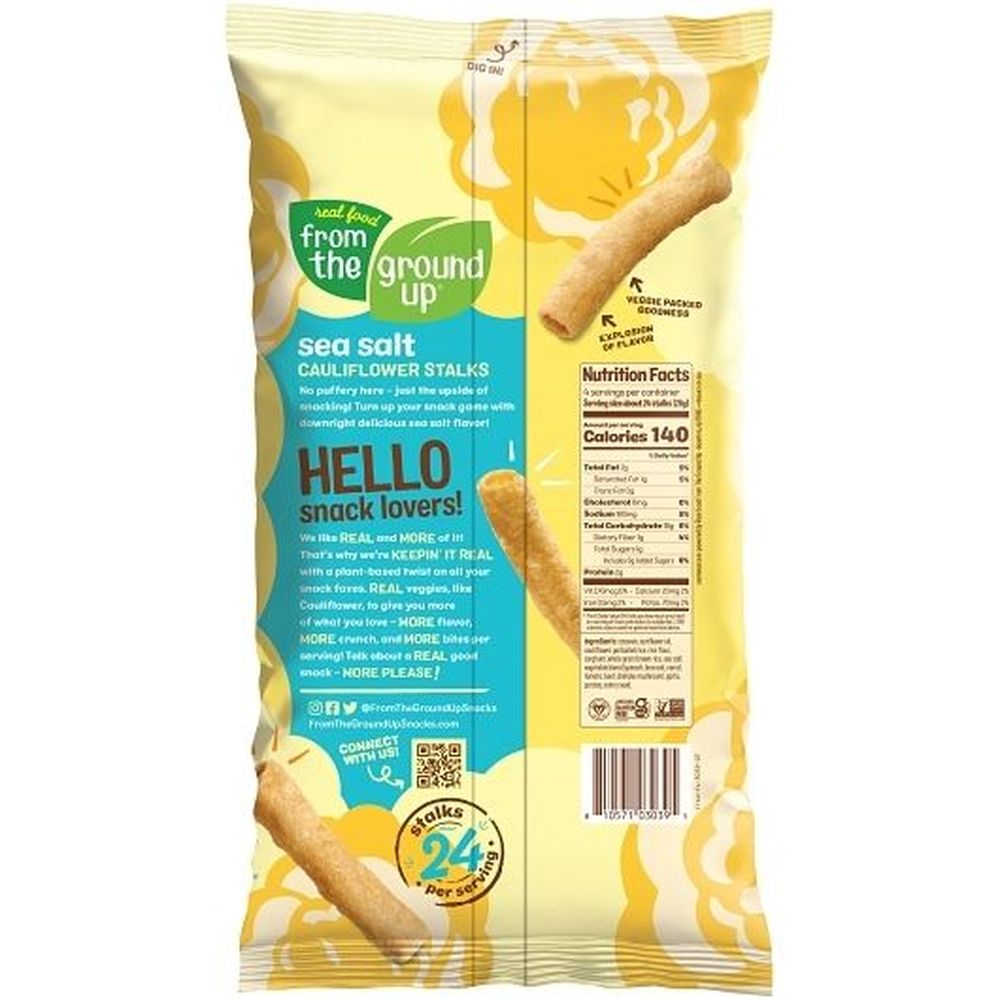 From The Ground Up Sea Salt Cauliflower Stalk, 4 Ounce -- 6 Per Case