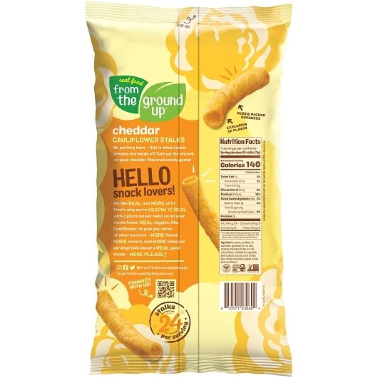 From The Ground Up Cheddar Cauliflower Stalks, 4 Ounce -- 6 Per Case