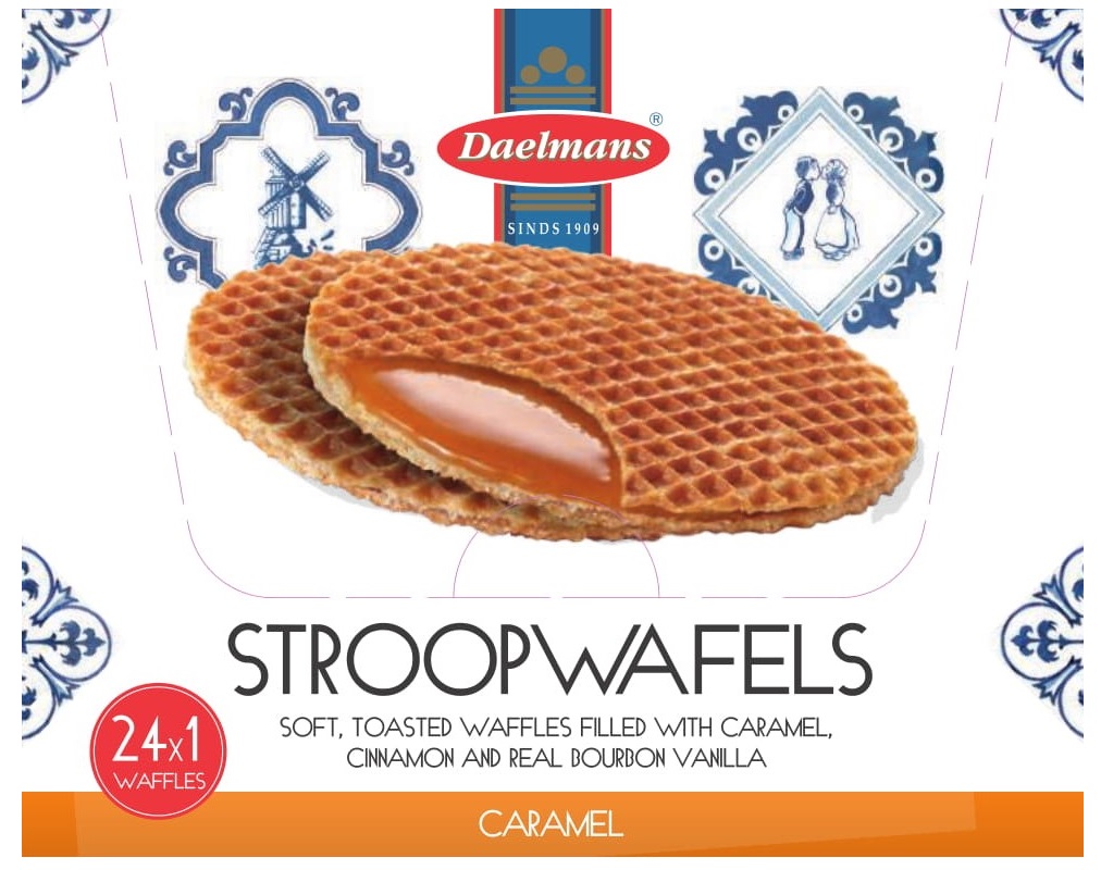 Daelmans Caramel Jumbo Wafer, Single Pack, 1.38 Ounce -- 96 Per Case