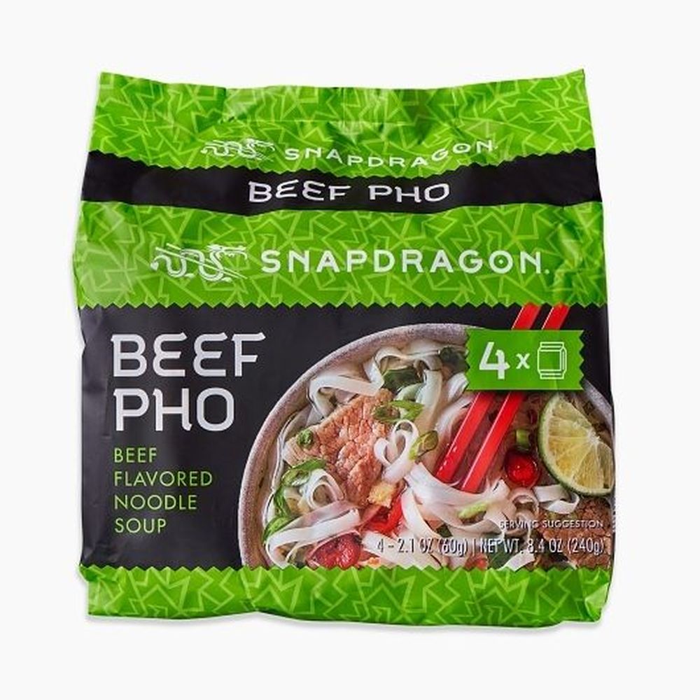 Snapdragon Beef Pho Flavored Noodle Soup, 8.4 Ounce -- 16 Per Case
