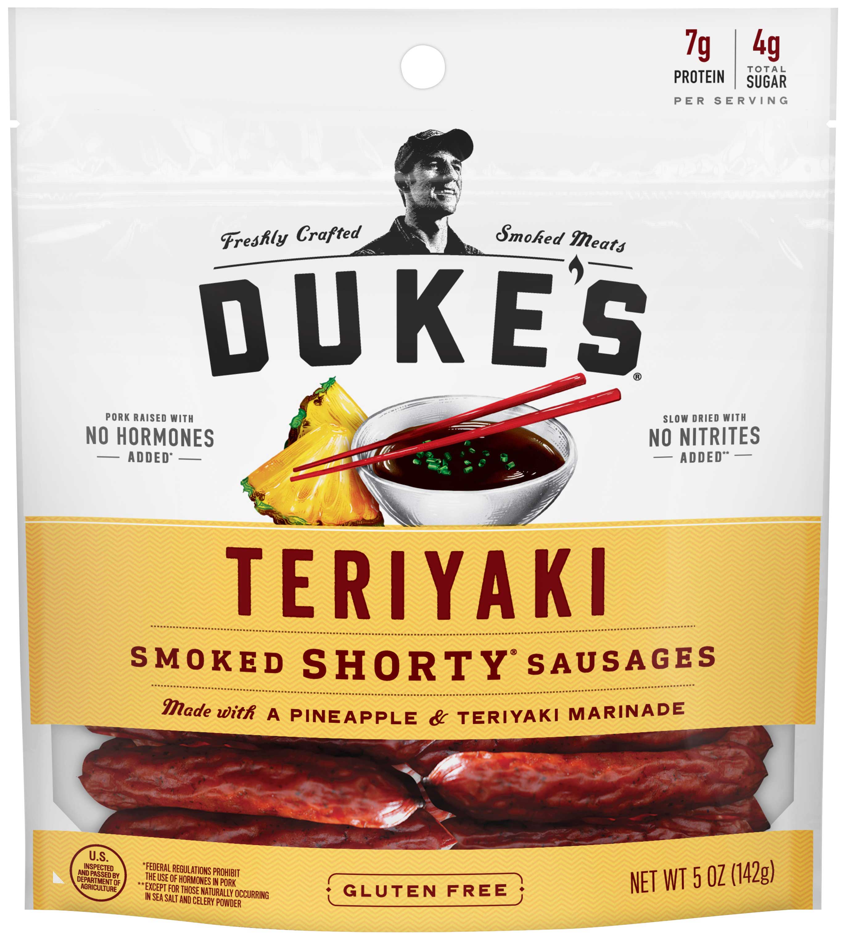 Duke's Teriyaki Smoked Shorty Sausages, 5 Ounce -- 8 Per Case