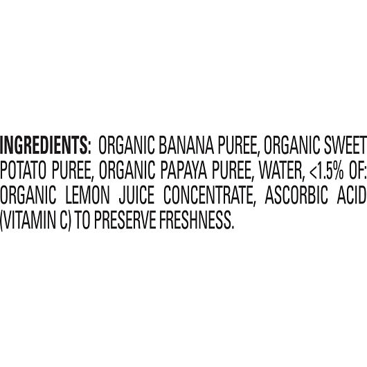 Happy Baby Organic Clearly Crafted Bananas Sweet Potatoes And Yellow Papayas Baby Food, 4 Ounce -- 16 Per Case