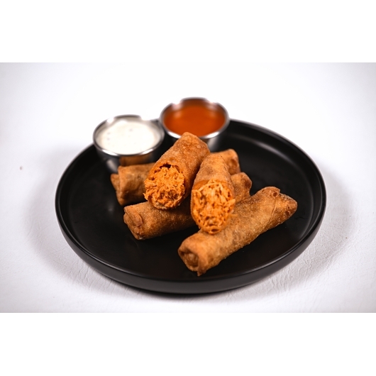 Original Buffalo Chicken Logs White Shredded Chicken Cheese Buffalo Wing Sauce Crispy Wrap, 12 Count -- 8 Per Case