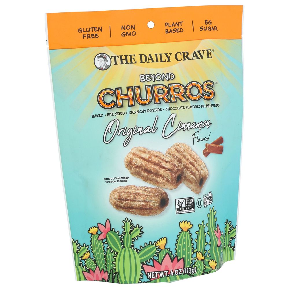 The Daily Crave Original Cinnamon Churro, 4 Ounce -- 6 Per Case