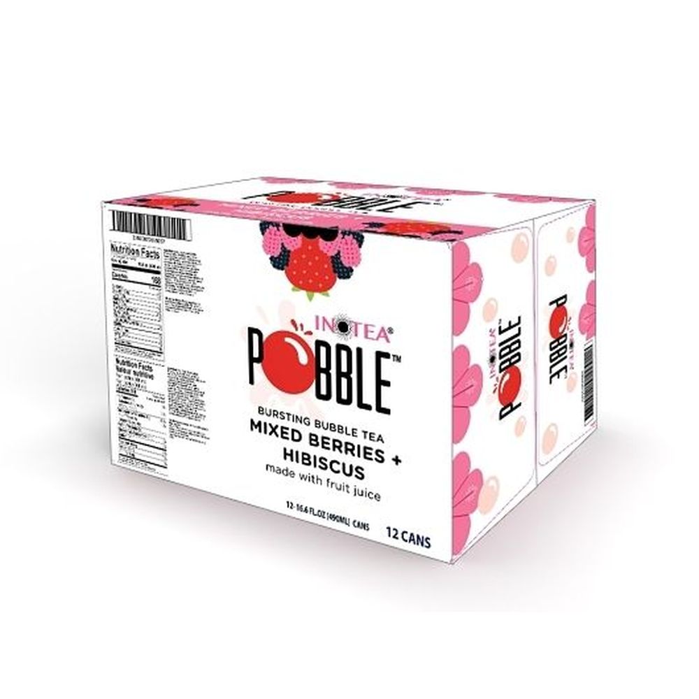 Pobble Mixed Berries And Hibiscus Tea, 16.6 Ounce -- 12 Per Case