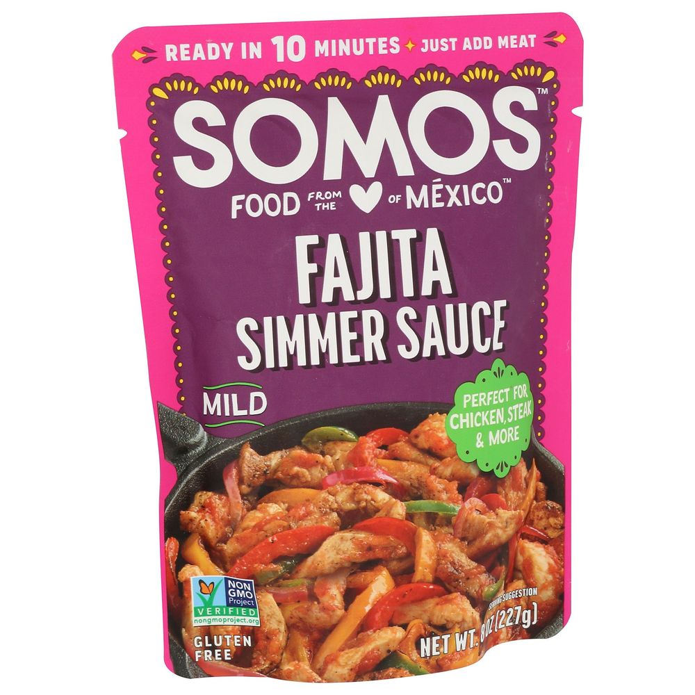 Somos Mild Fajita Simmer Sauce, 8 Ounce -- 6 Per Case