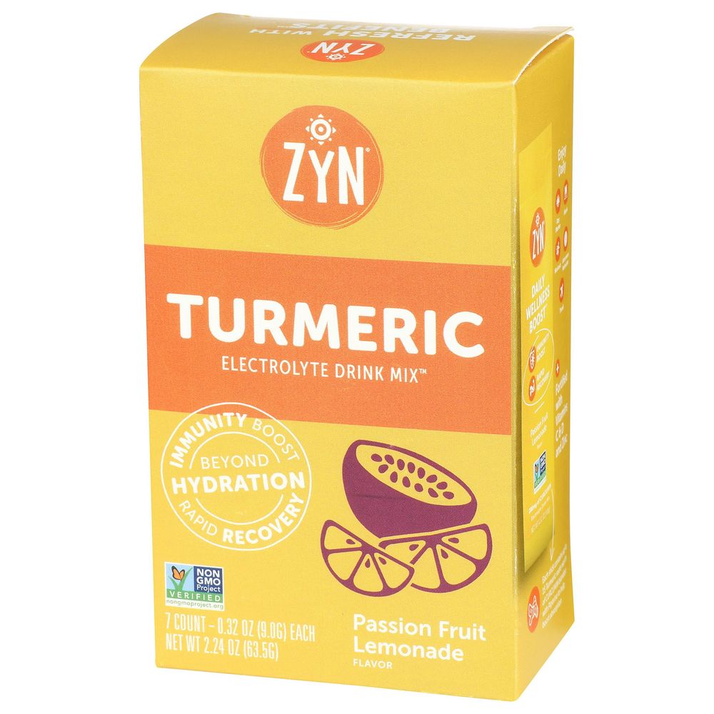 Zyn 0.32 Ounce Passion Fruit Lemonade Turmeric Electrolyte Drink