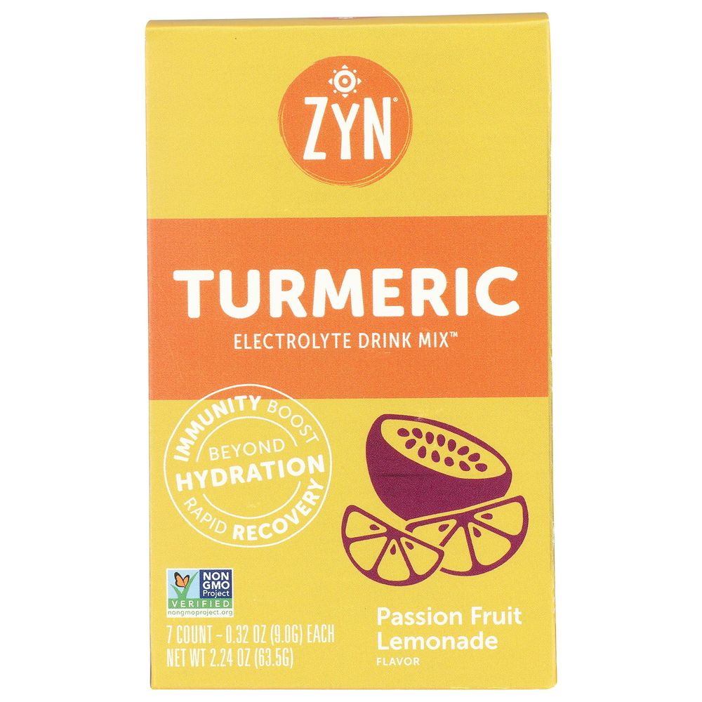 Zyn 0.32 Ounce Passion Fruit Lemonade Turmeric Electrolyte Drink