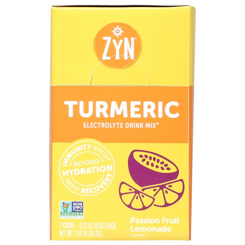 Zyn 0.32 Ounce Passion Fruit Lemonade Turmeric Electrolyte Drink