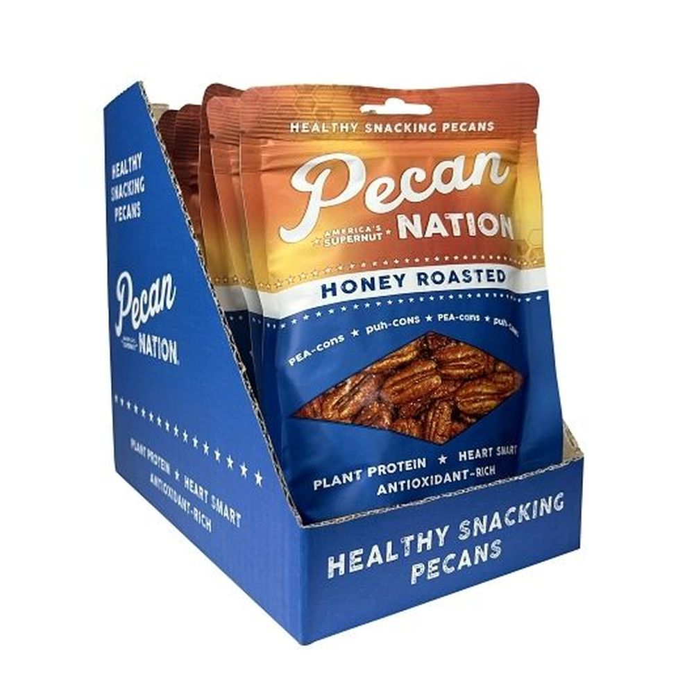 Pecan Nation Honey Roasted Pecans, 4 Ounce -- 6 Per Case