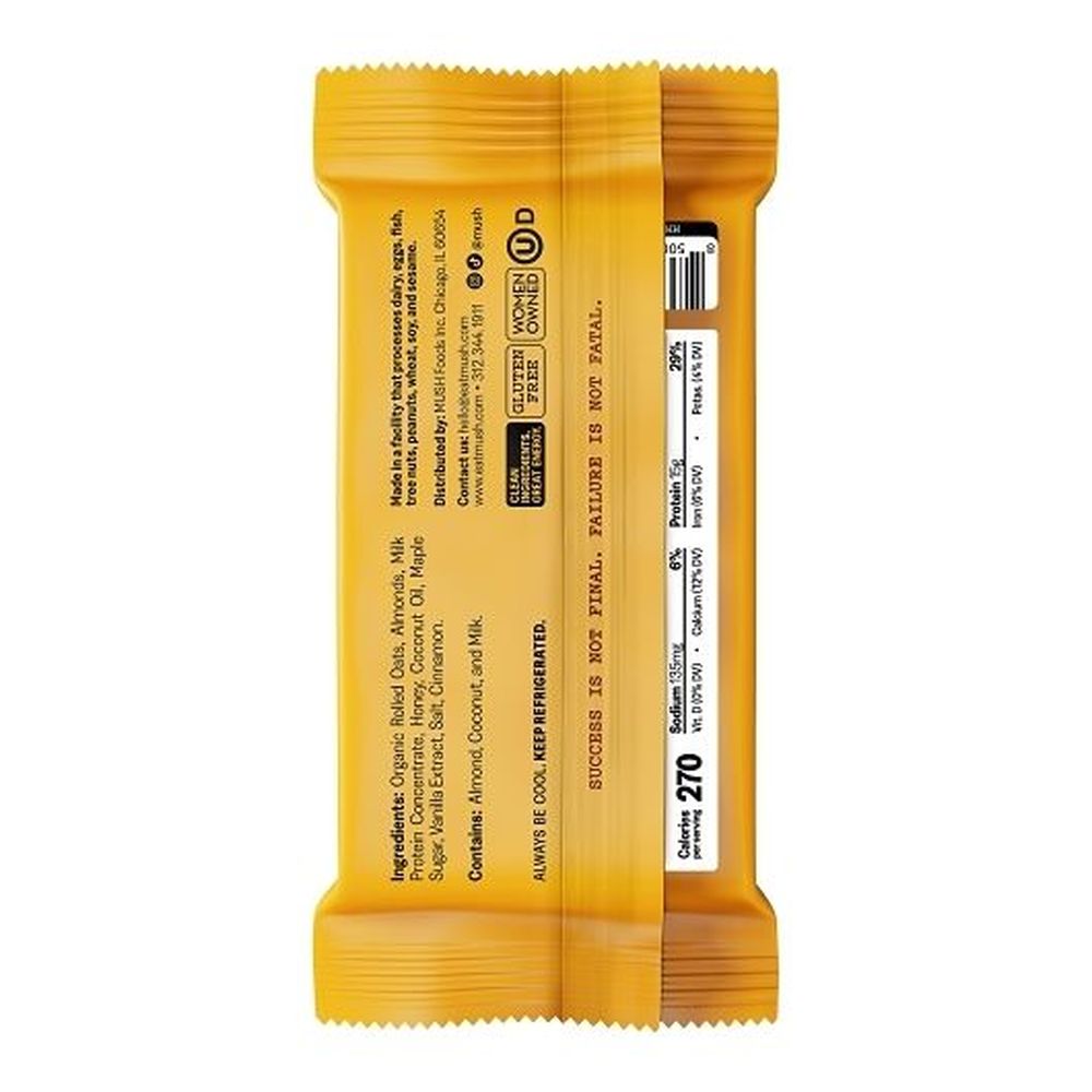 Mush Maple Cinnamon Protein Bar, 2.3 Ounce -- 16 Per Case