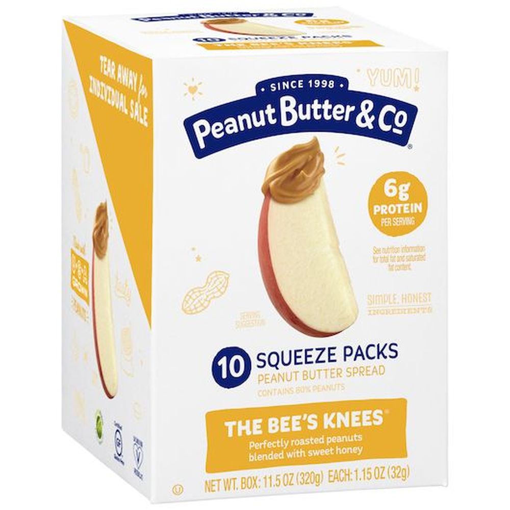 Peanut Butter And Co The Bees Knees Peanut Butter Spread, 1.15 Ounce -- 60 Per Case