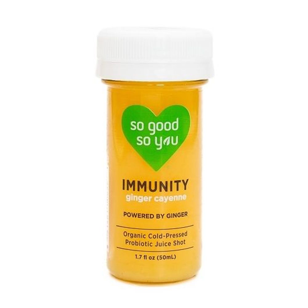 So Good So You Immunity Ginger Cayenne Probiotic Shot, 1.7 Ounce -- 12 Per Case
