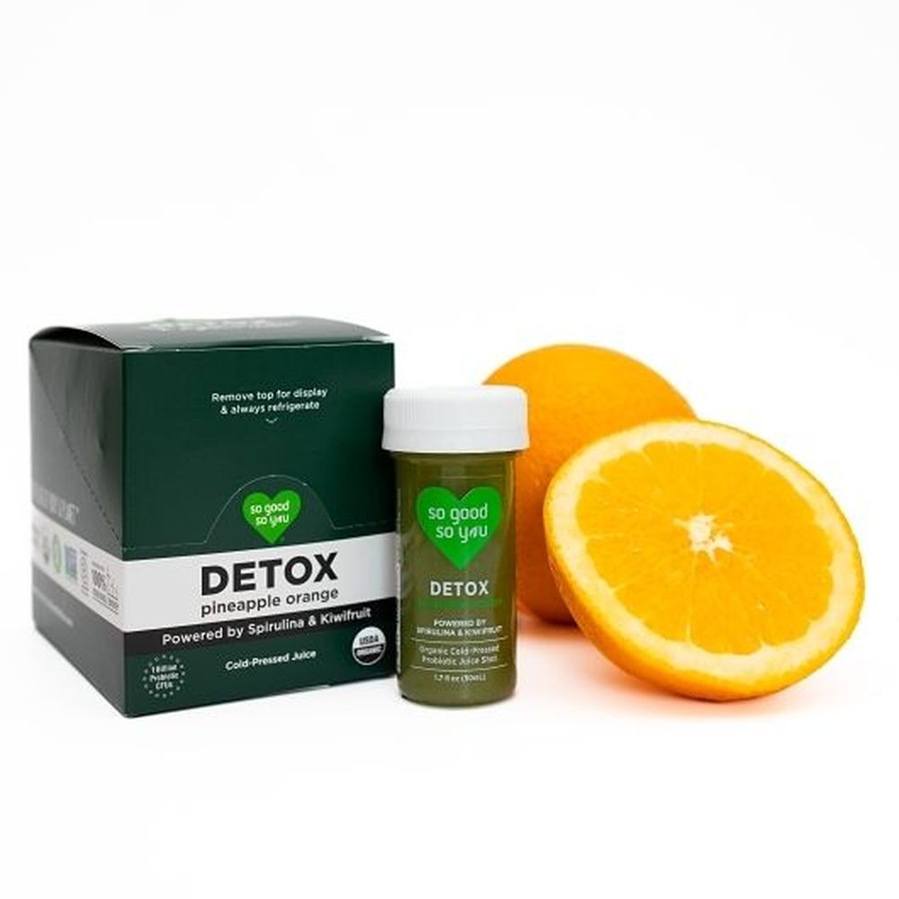 So Good So You Detox Pineapple Orange Probiotic Shot, 1.7 Fluid