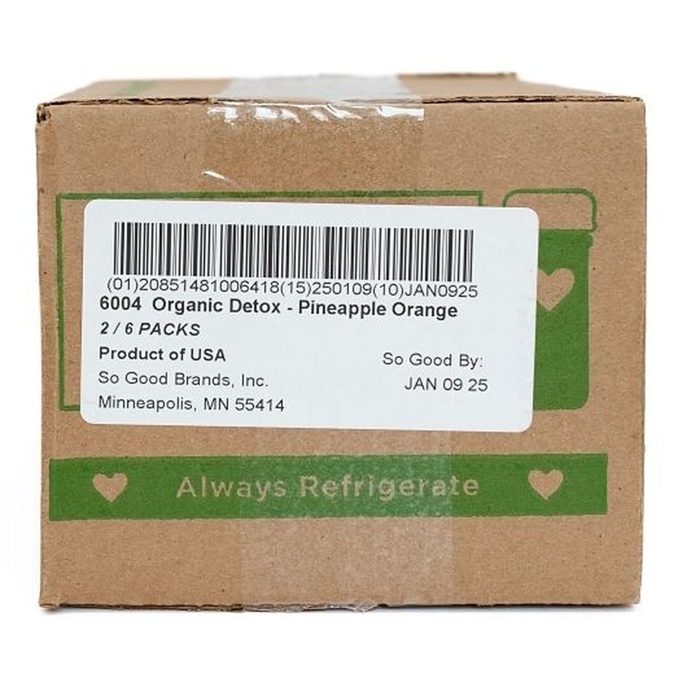 So Good So You Detox Pineapple Orange Probiotic Shot, 1.7 Fluid