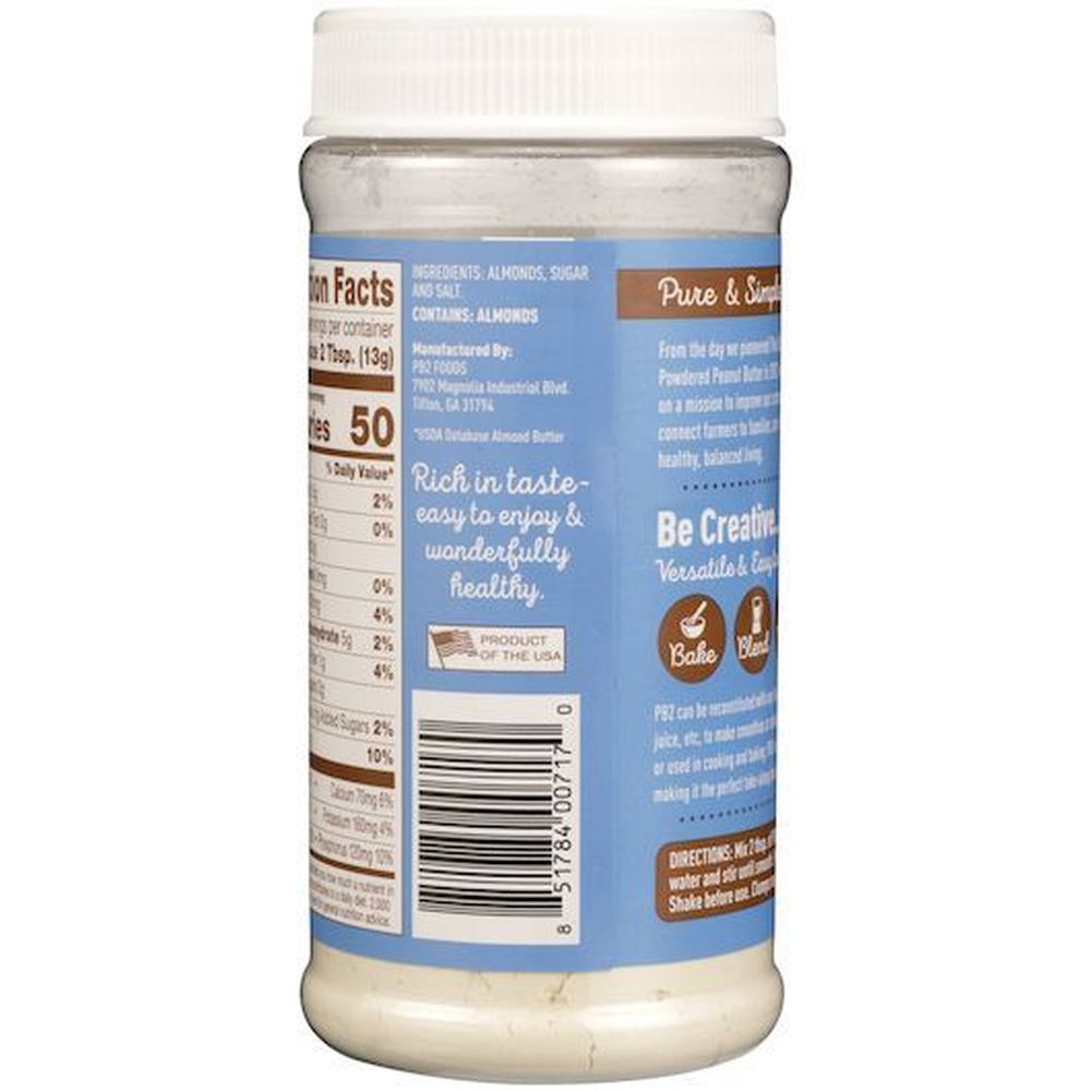 Pb2 Foods Powdered Almond Butter, 6.5 Ounce -- 6 Per Case