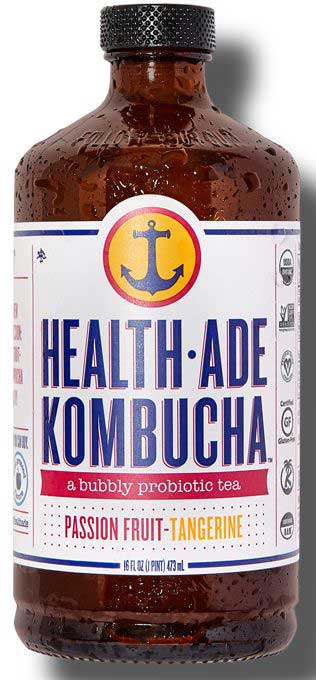Health-ade Passion Fruit Tangerine Kombucha, 16 Fluid Ounce -- 6 Per Case