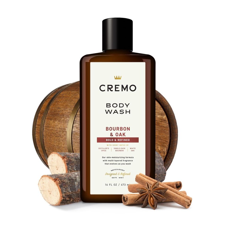 Cremo Gel De Baño De Bourbon Y Roble, 16 Onzas Líquidas -- 12 Por Caja