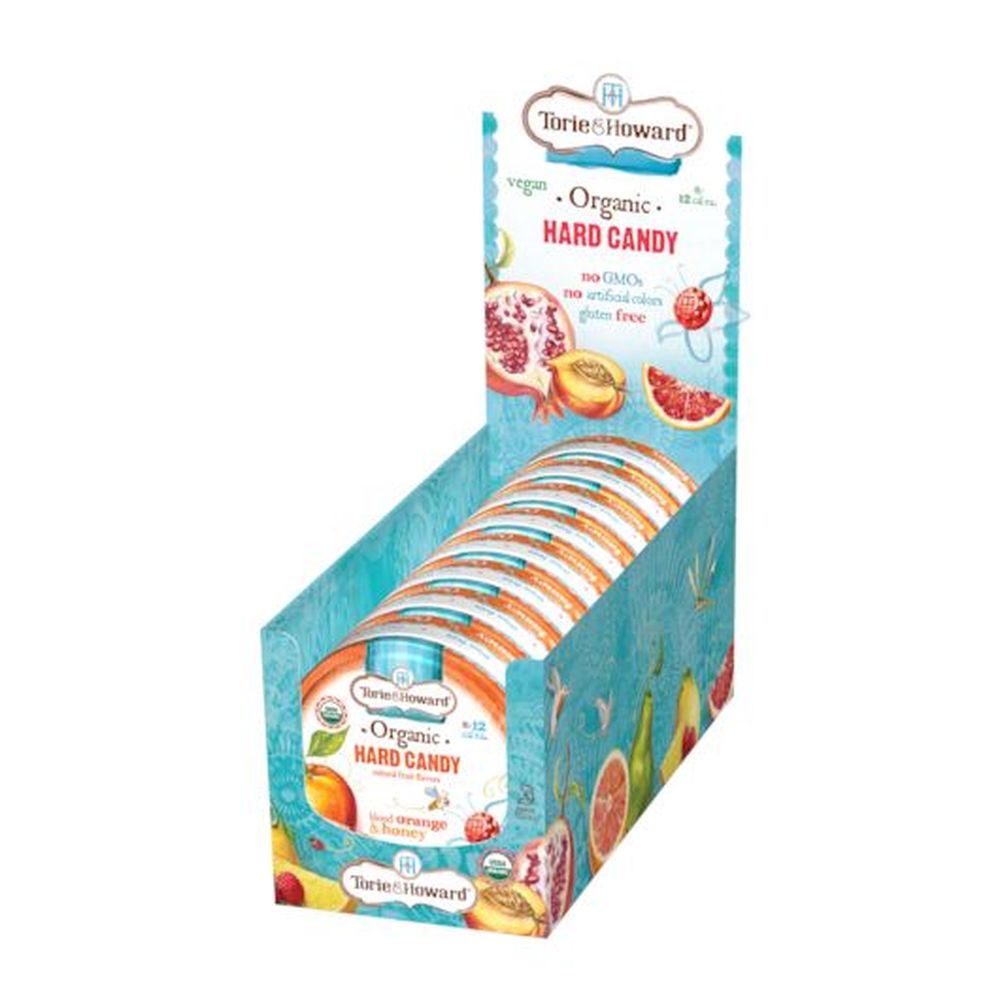 Torie & Howard Blood Orange And Honey Hard Candy, 2 Ounce -- 96 Per Case