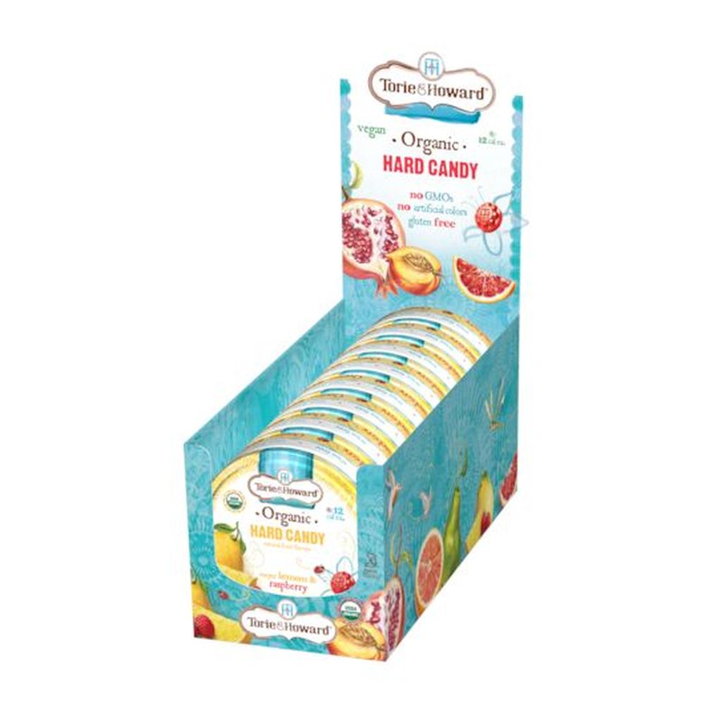 Torie & Howard Lemon And Raspberry Hard Candy, 2 Ounce -- 96 Per Case