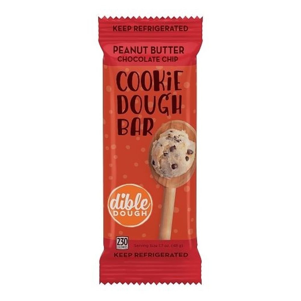 Dible Dough Full Size Peanut Butter Cookie Dough Bar, 1.7 Ounce - 20 per case