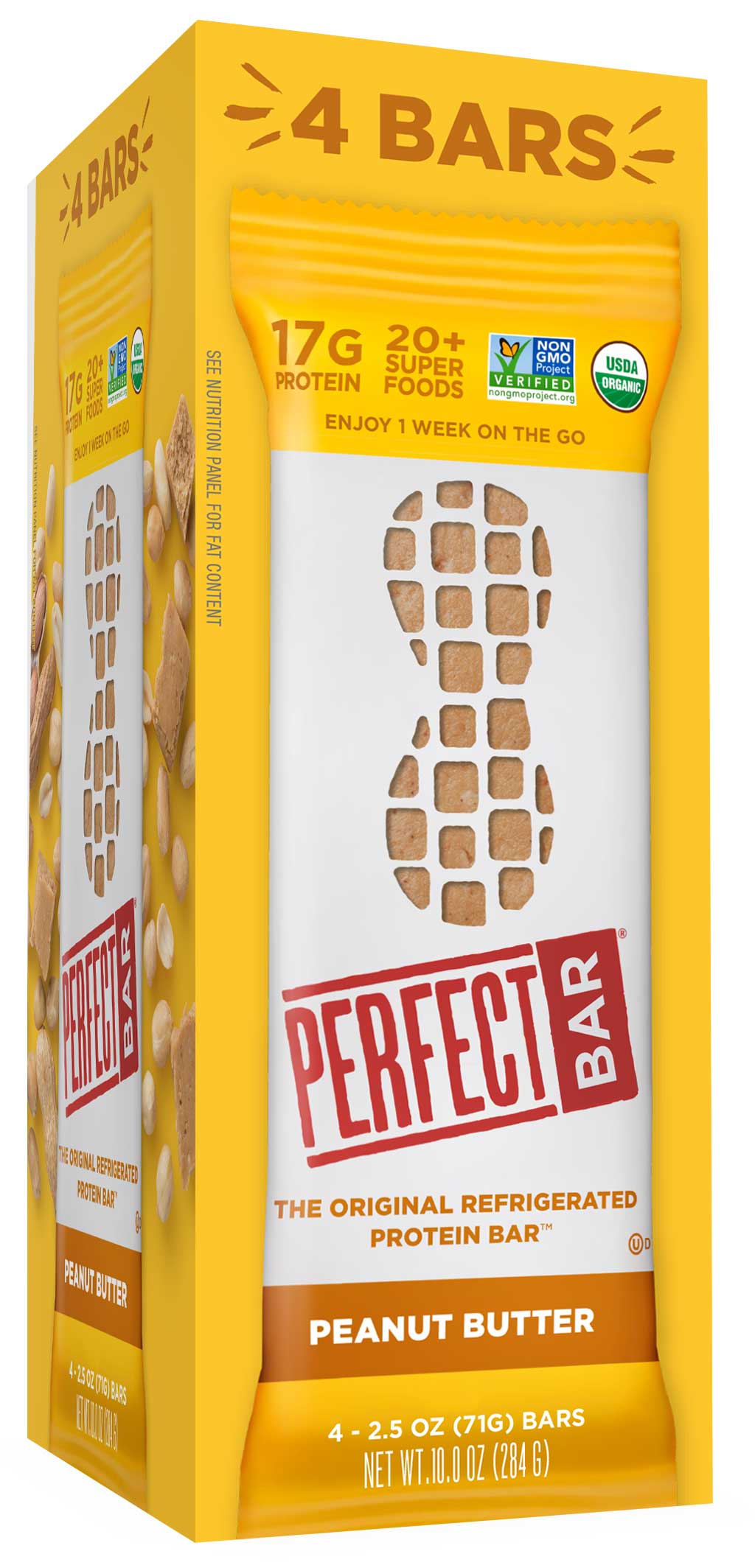 Perfect Bar Peanut Butter Bar, 10 Ounce -- 4 Per Case