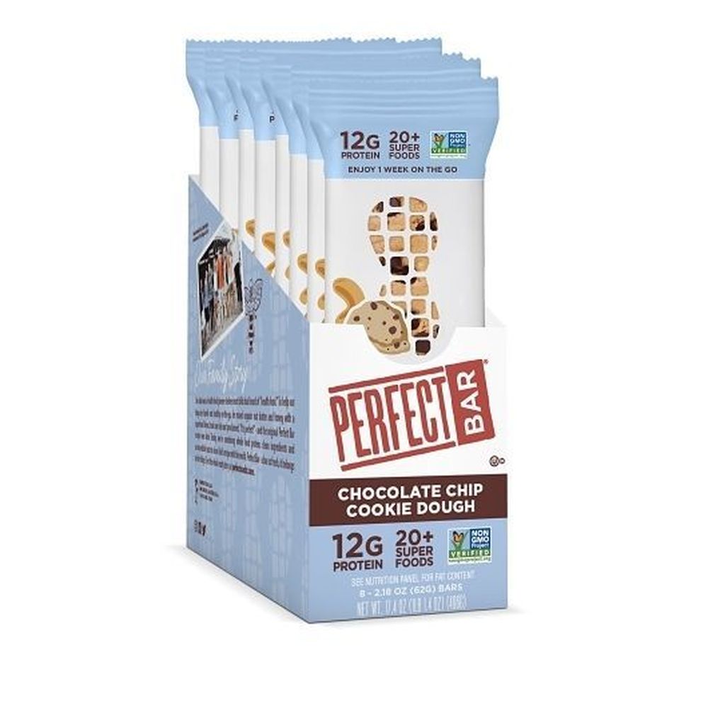 Perfect Bar Chocolate Chip Cookie Dough Protein Bar, 2.18 Ounce -- 16 Per Case