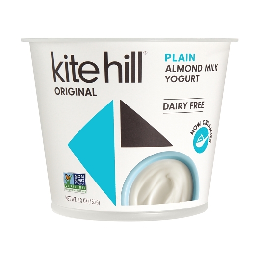 Kite Hill Dairy Free Original Style Plain Almond Milk Yogurt, 5.3 Ounce -- 8 Per Case