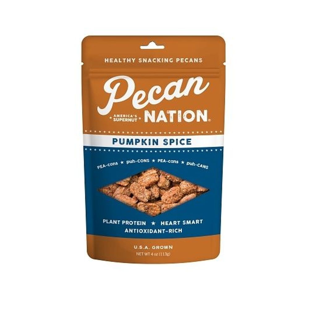 Pecan Nation Pumpkin Spice Pecans, 4 Ounce -- 6 Per Case